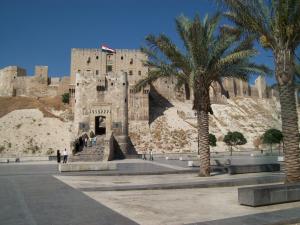 The Citadel, Aleppo, Syria, as it looked in August, 2010, when the faithful women visited.