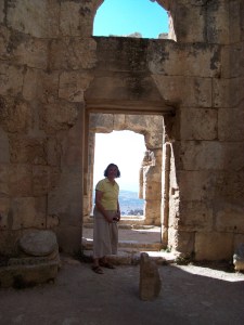 Inside the compound at St. Simeon near Aleppo.