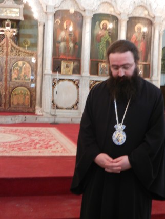 A Greek Orthodox priest in the patriarchate, Damascus, Syria, Jan. 2014