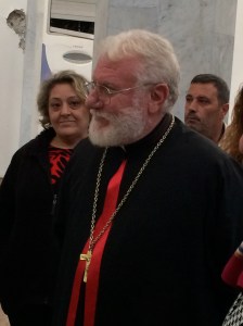 Msgr. Kassab, bishop of the Syrian Catholic Cathedral of the Holy Spirit, Homs, Syria.