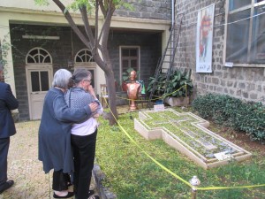 The resting place of Fr. Frans vander Lugt, at the Jesuit Monastery in the old city of Homs, Syria. 