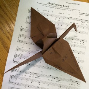 Paper cranes Shaheen Tomeh