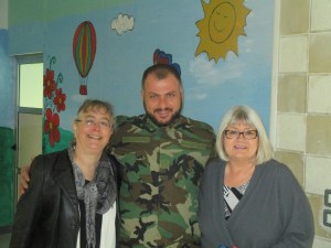 Tony in between Marilyn and I, Syria, November, 2014.