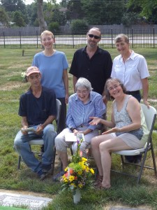 Six siblings at the memorial service for the seventh, our baby sister Cathy.